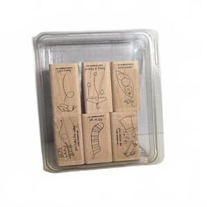 Stampin' Up! Wooden Stamp Set / Retired / Kids At Play